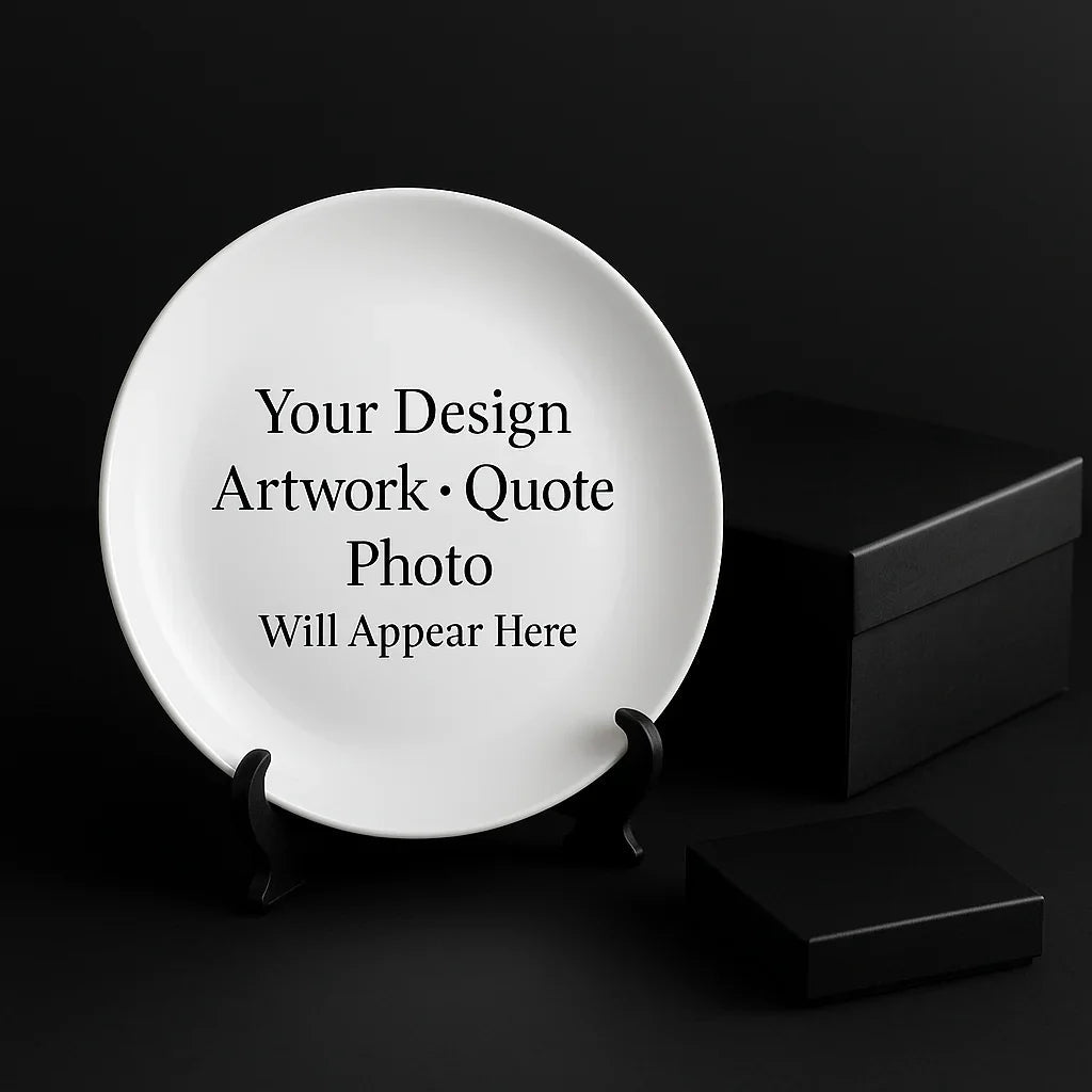 Melamine decor Plate with customize design for your friends