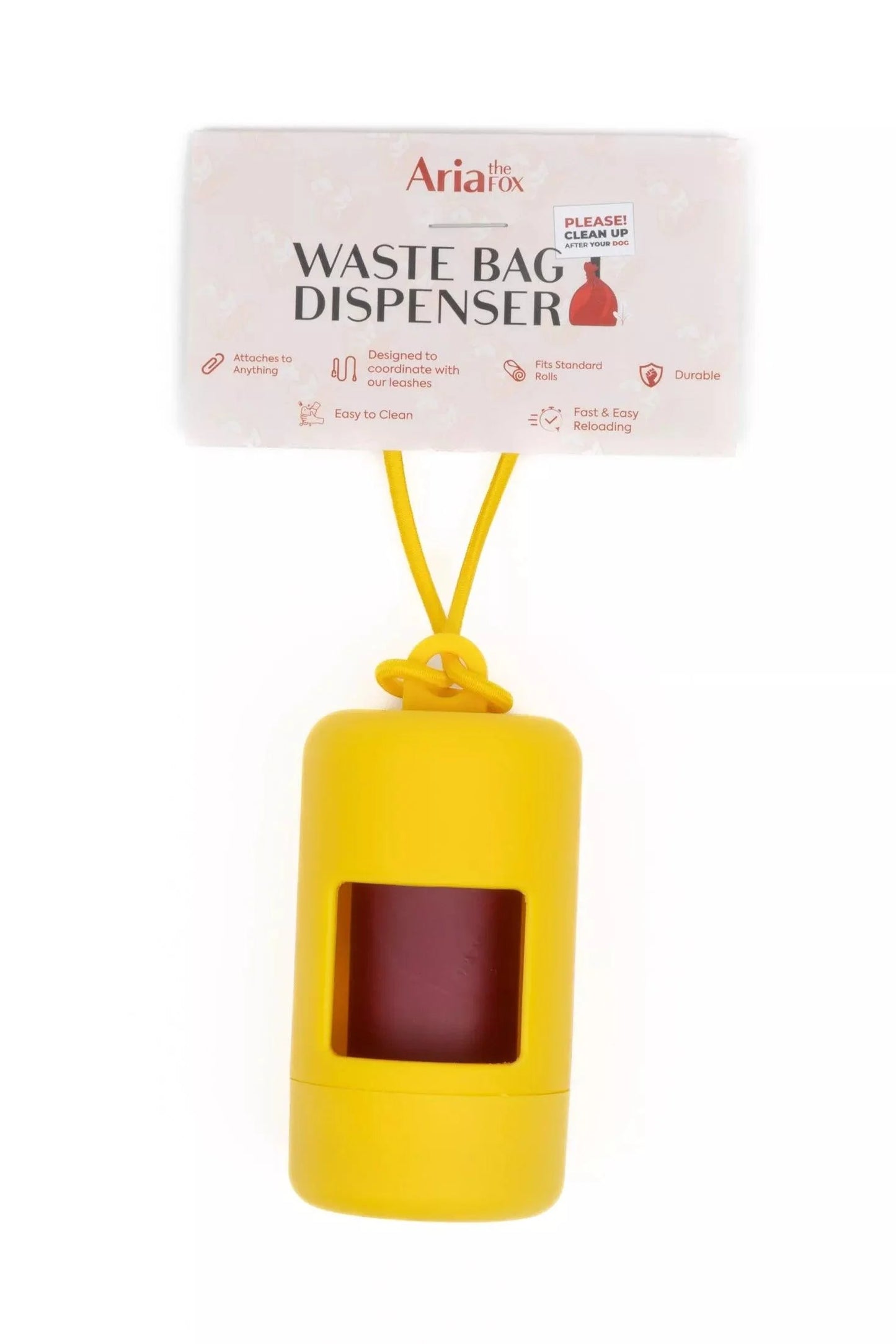 Sun-kissed Yellow Waste Bag Dispenser