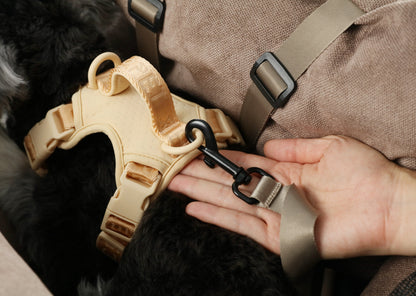 Puff Guard Dog Car Seat - Camel